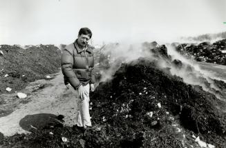 The manager: Operator Jim Scott has complied with directives to try to control the odor emanating from his large composting site, which emits steam on cold days