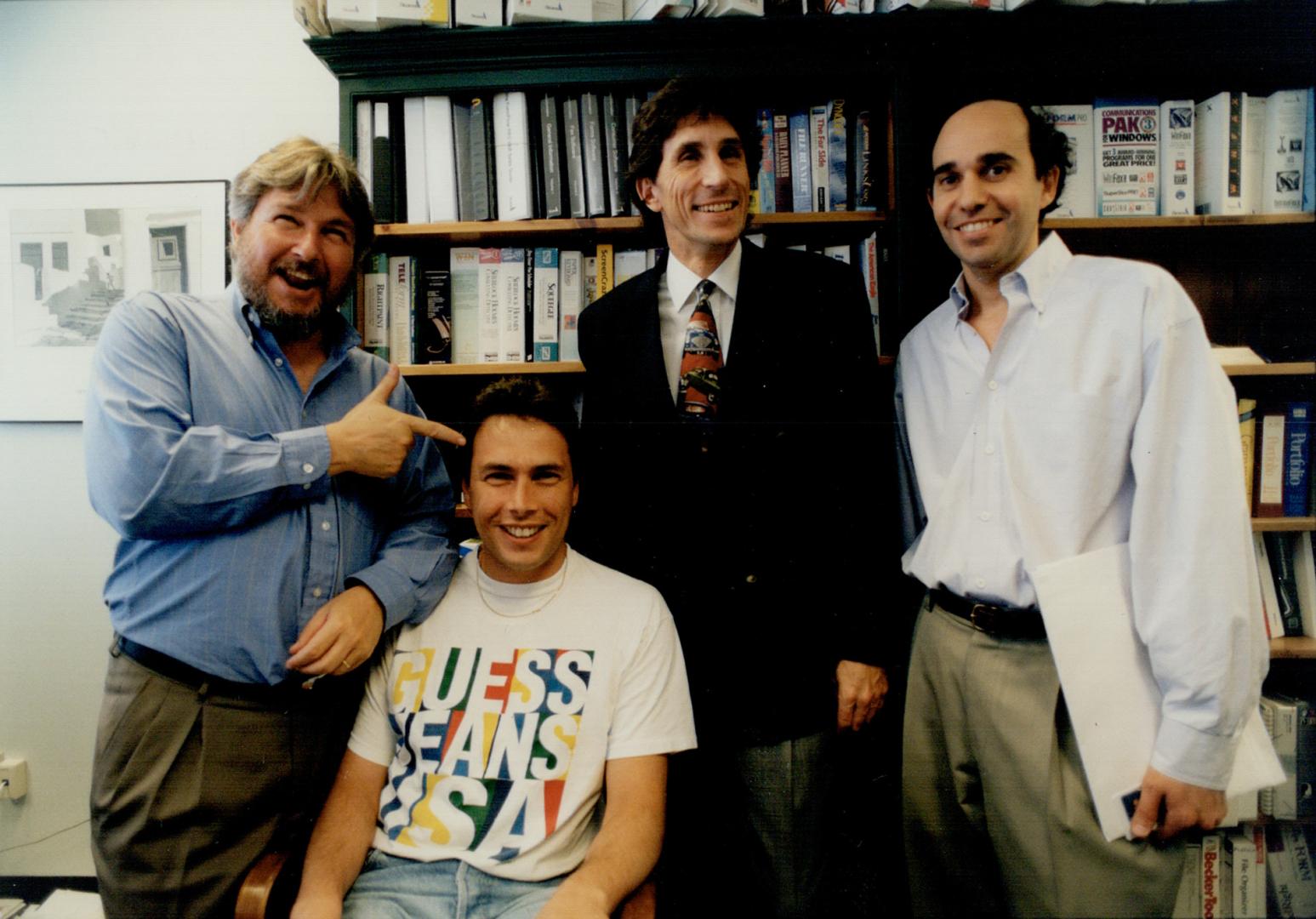 Mark Skapinker (left) Tony Davis, Dennis Bennie, Bert Amato