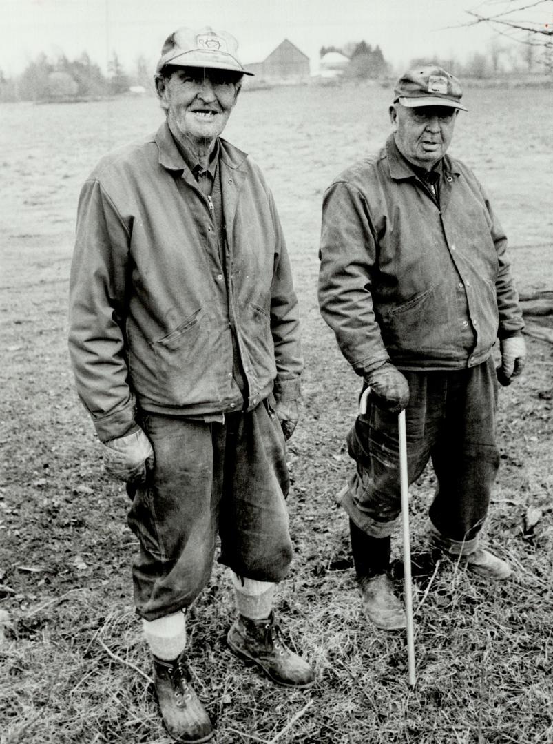 Smith brothers: Roy, 75, (left) and Bill, 80, now sleep at a cousin's farm.
