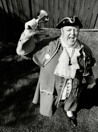No loudmouth: Scarborough town crier Frank Knight came close to winning the decibel contest for at the recent international town criers' competition in Halifax