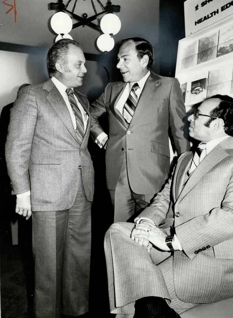 Jack Gwartz, left, Murray Koffler and Norman Latowski