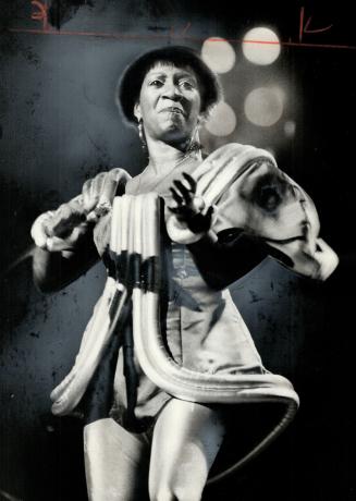 Patti Labelle at Massey Hall where her three-woman group pushed themselves to extremes last night.
