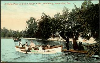 A Picnic Party at Fern Cottage, Lake Couchiching, near Orillia, Ontario