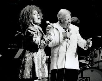 In control: Cleo Laine and Mel Torme last night were the toast of Thomson Hall, where they ran through two-hour's worth of Broadway favorites.
