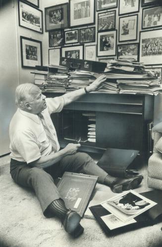 Piles of scrapbooks chronicling 36 exciting years of politics await the attention of Allan Lamport, Toronto alderman and former mayor