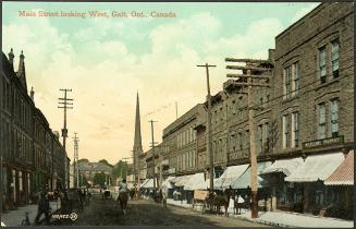 Main Street looking West, Galt, Ontario, Canada