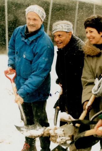 With Jack Layton and Anne Golden