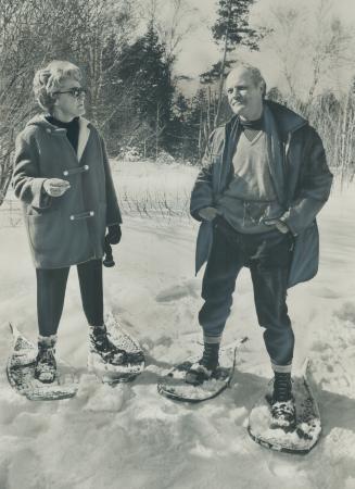 He's disappointed but not shatttered by his unsuccessful bid for leadership of the Ontario Conservative party, Mines Minister Allan Lawrence tells The Star, as he and his wife, Moira, snowshoe around their winter retreat at Lindsay, Ont