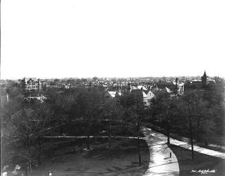 View from University College tower, looking southeast