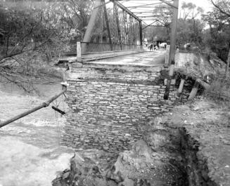 Bridge destroyed by Hurricane Hazel