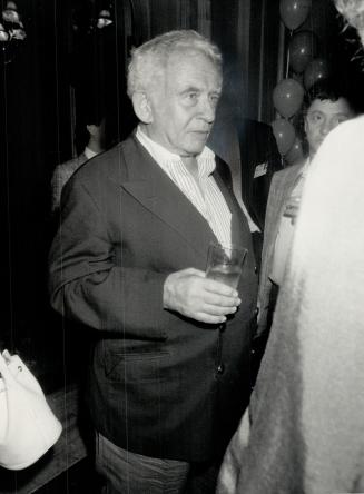 Orphans at home: The Orphans party was the place to be Friday night, with Albert Finney chatting to lanky co-star Matthew Modine, and (below right) Norman Mailer spreading bonhomie