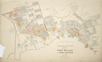 General key plan showing the cities of Fort William and Port Arthur Ontario