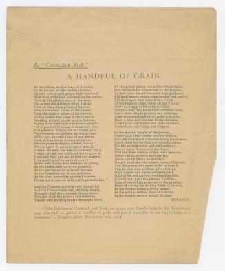 [Poem] A handful of grain