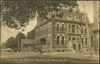 Post Office and Queen St., King Street, St. Catharines, Ontario