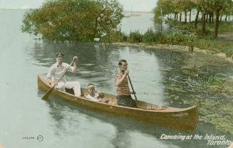 Canoeing at the Island, Toronto
