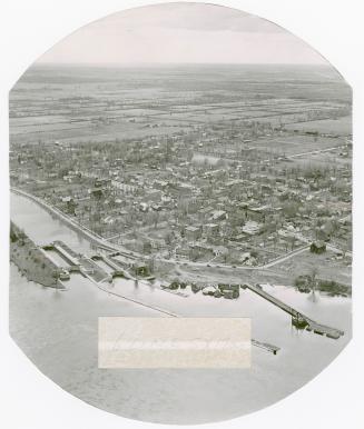 Aerial view of Morrisburg, Ont.