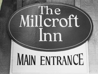 The Milcroft Inn entrance sign, Alton, Ontario