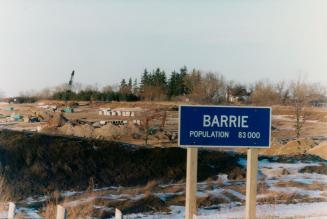 Population sign 1997, Barrie, Ontario