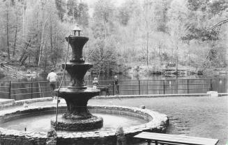 Fountain in Belfountain Conservation Area. Belfountain, Ontario