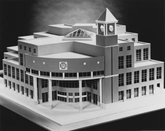Model of proposed city hall. Brampton, Ontario