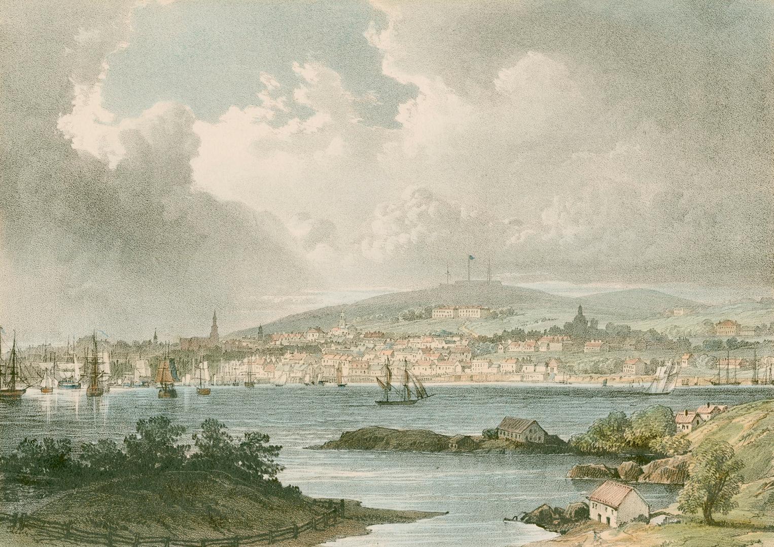 View of Halifax from Dartmouth Cove (Nova Scotia, c.1828)