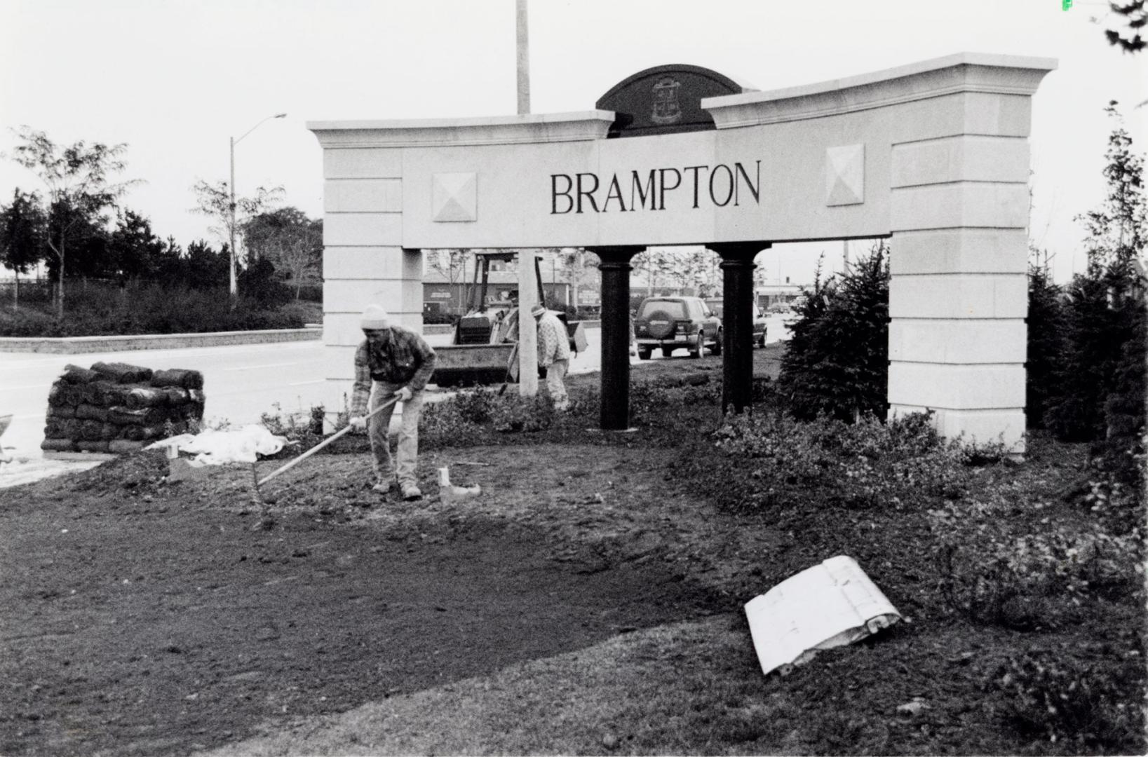 Entrance gateway. Brampton, Ontario