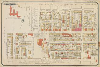 Atlas of the city of Toronto and vicinity from special survey founded on registered plans and showing all building and lot numbers.