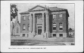 New Public Library, Galt, Ontario, opened August 8th, 1905