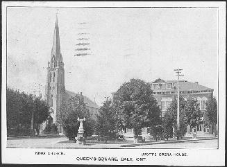 Queen's Square, Galt, Ontario Knox Church