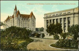 A Glimpse of the Chateau Laurier and G