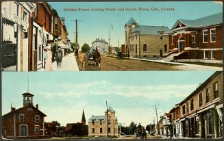Geddes Street, looking North and South, Elora, Ontario