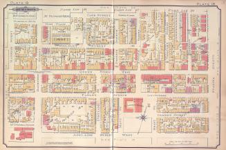 Atlas of the city of Toronto and vicinity from special survey founded on registered plans and showing all building and lot numbers.