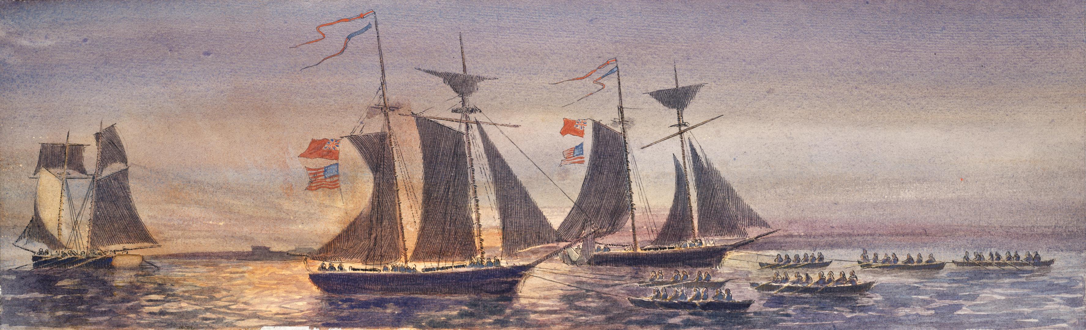 Cutting-Out Exploit, the British Capture of the ''Somers'' and the ''Ohio'' in the Niagara River off Fort Erie (Ontario), 12 August 1814