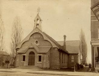 Woodgreen Methodist (United) Church, Queen Street East, southwest corner Strange St
