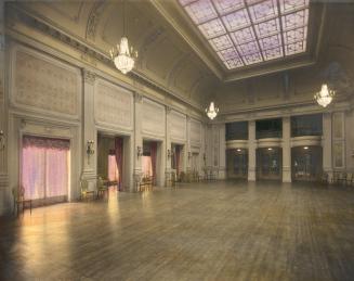 Image shows an interior of the ballroom.