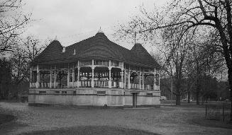 Queen's Park, bandstand, north of Parliament Buildings