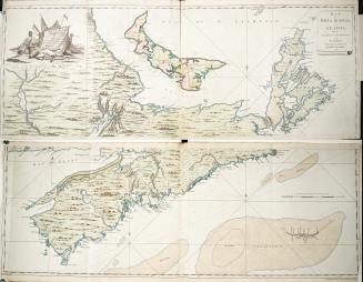 Map of Nova Scotia or Acadia, with the Islands of Cape Breton and St
