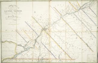 A new correct map of the seat of war in Lower Canada protracted from Holland's large map compiled from actual survey made to order of the Provincial G(...)
