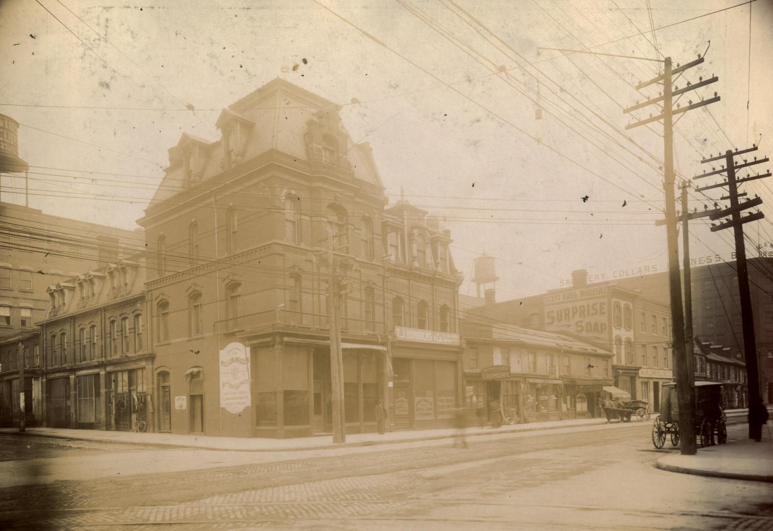 King Street East, E. of Jarvis St., northeast corner George St