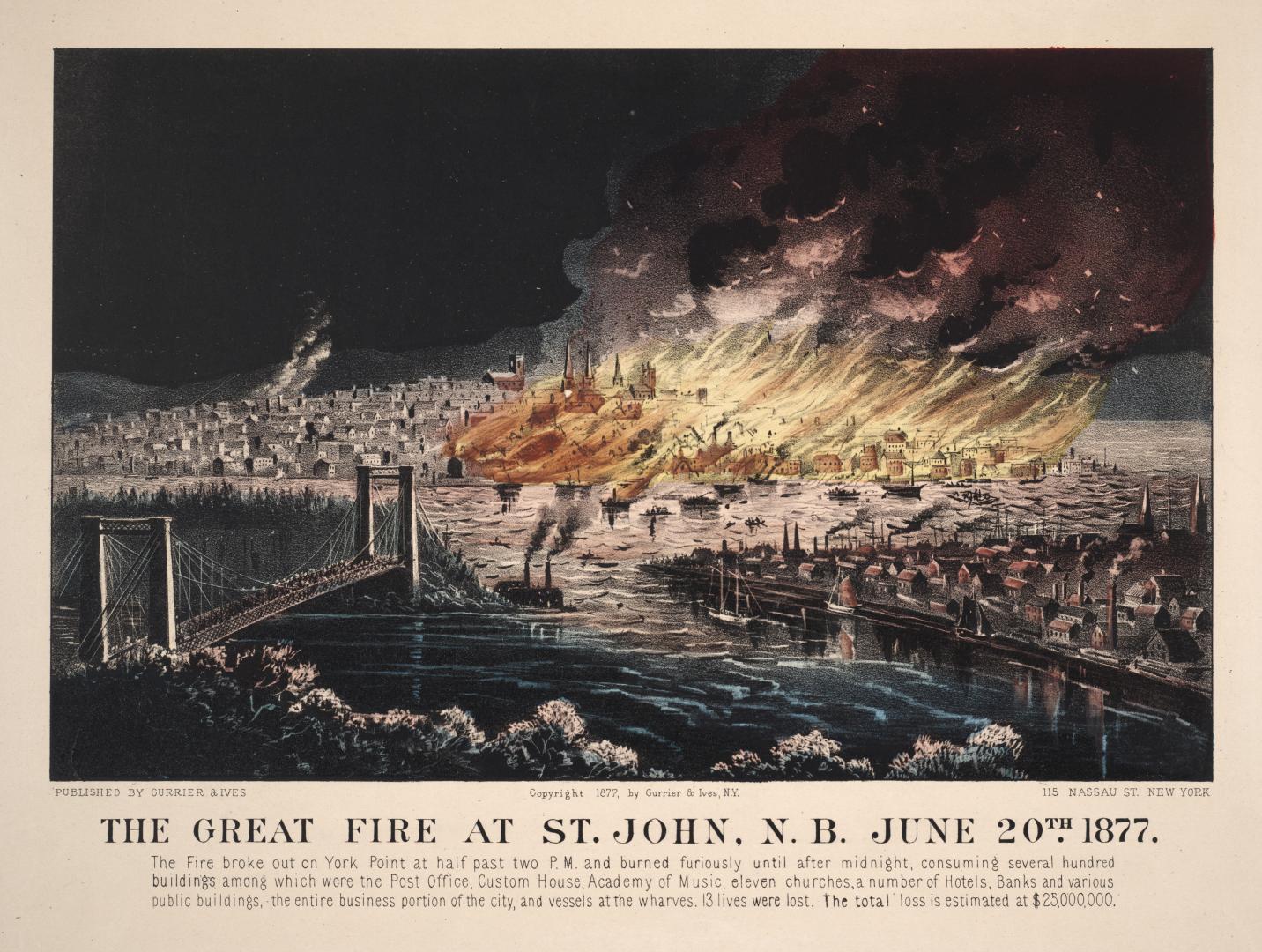 The Great Fire at St. John, New Brunswick, June 20th 1877