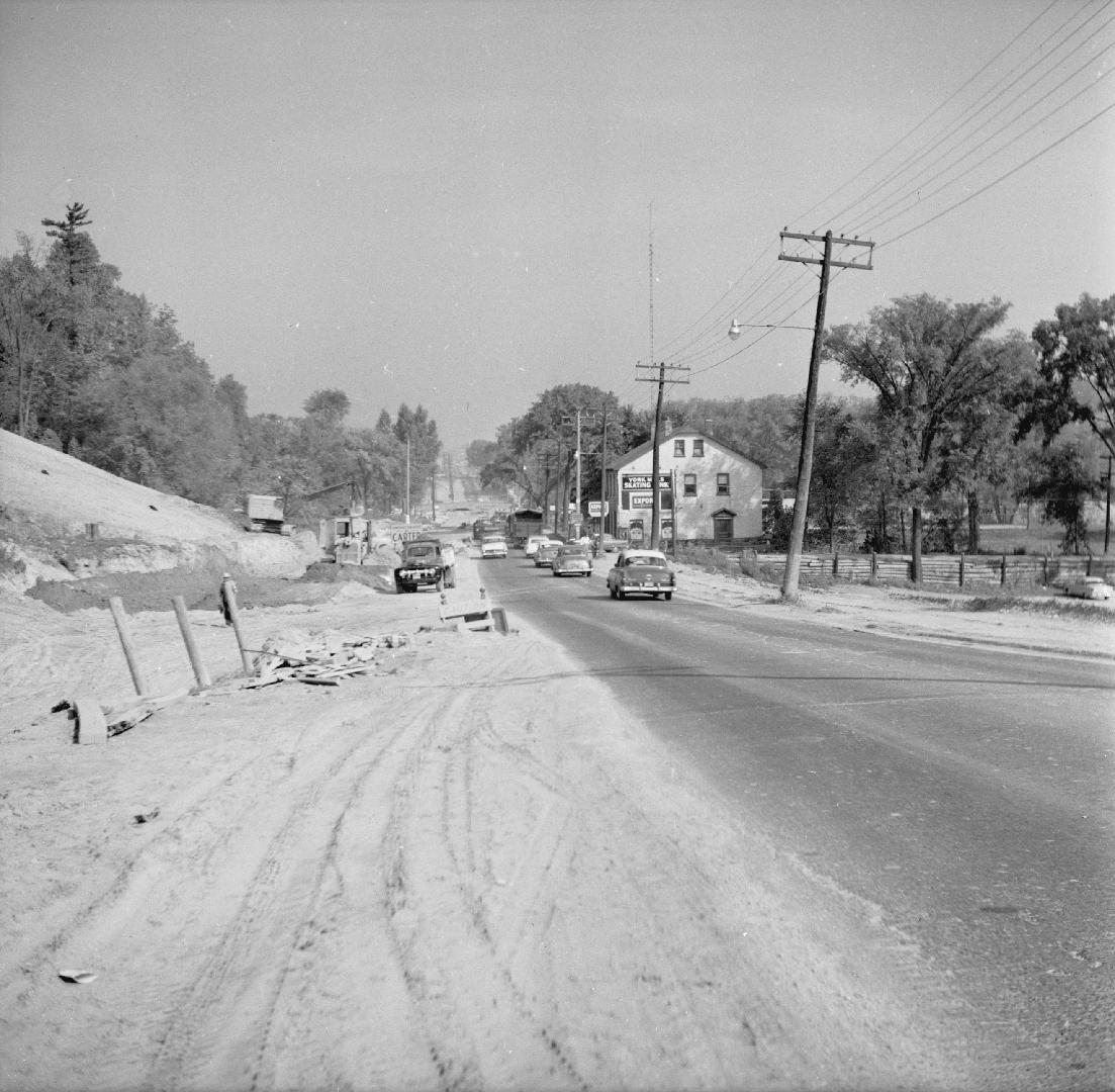 Yonge Street looking north from south of Mill St