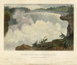 Horse Shoe Fall, & Table Rock, as seen from below (1800)