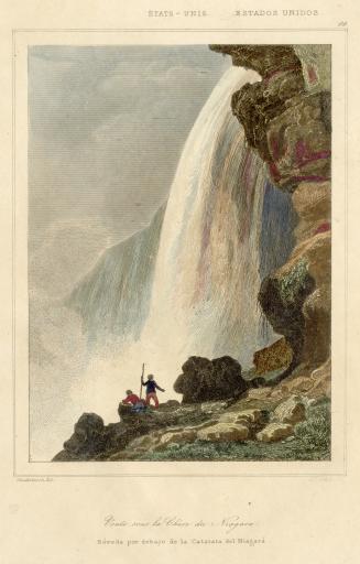 Voûte sous la Chûte du Niagara (circa 1837)