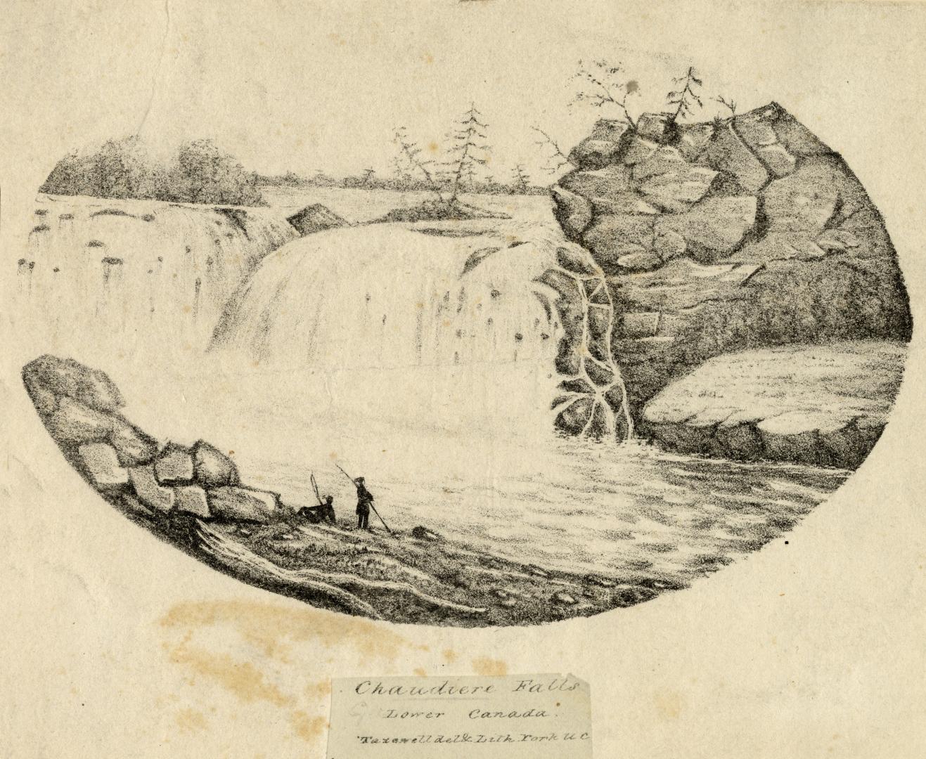 Chaudiere Falls, Lower Canada (Ottawa River, Ontario and Quebec)