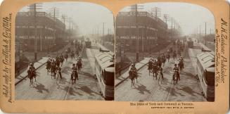 George V, visit to Toronto 1901, Military Review, parade on King St