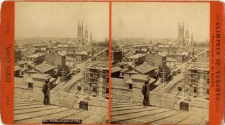 Toronto Downtown, circa 1876, looking northwest from east side of Church St