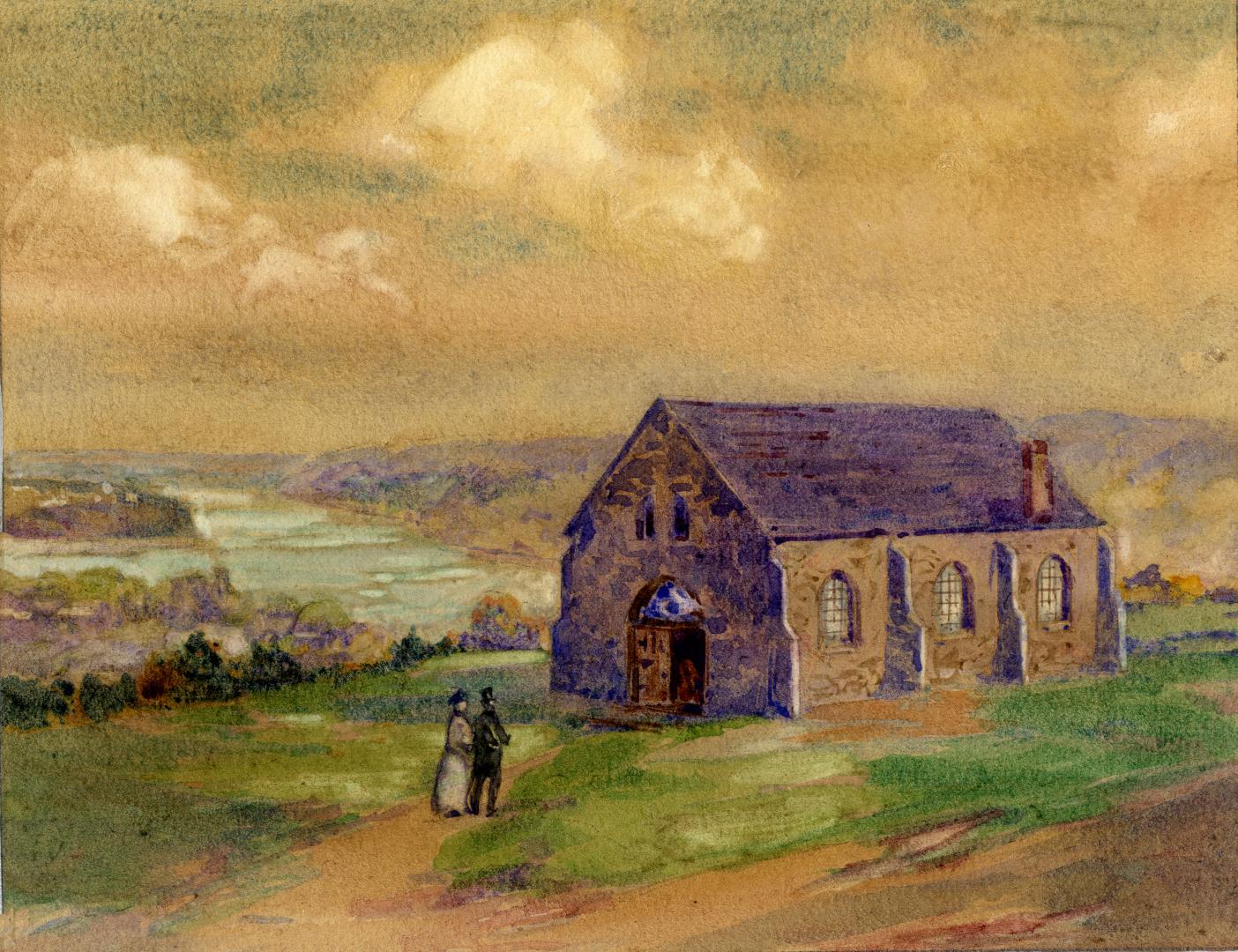 The Anglican Church at Queenston (Niagara-on-the-Lake, Ontario), circa 1830