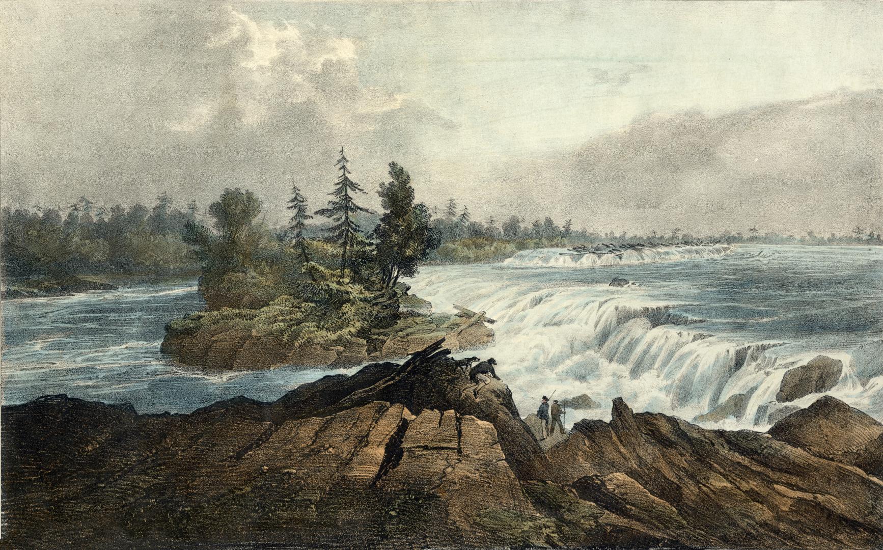Chaudière Falls, Ottawa River, Upper Canada (Ottawa, Ontario), c
