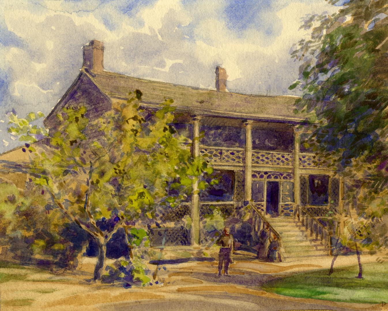 Home of the Hon. James Crooks, West Flamborough, Ontario, circa 1880