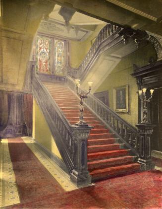 Government House (1868-1912), Interior, staircase, looking up from ground floor